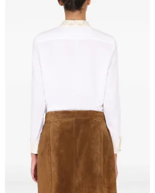 Saint Laurent レーストリムストライプシャツ - サムネイル3