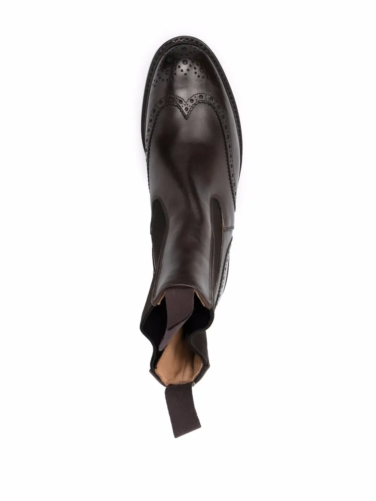 Tricker's ディテールチェルシーブーツ ブラウン - 画像4