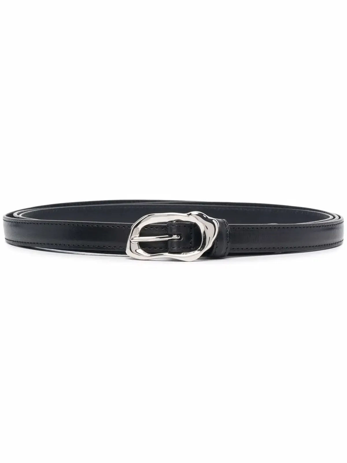Alexander McQueen モルテン薄手レザーベルト - 画像1