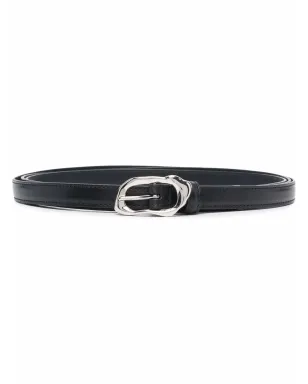 Alexander McQueen モルテン薄手レザーベルト - サムネイル1