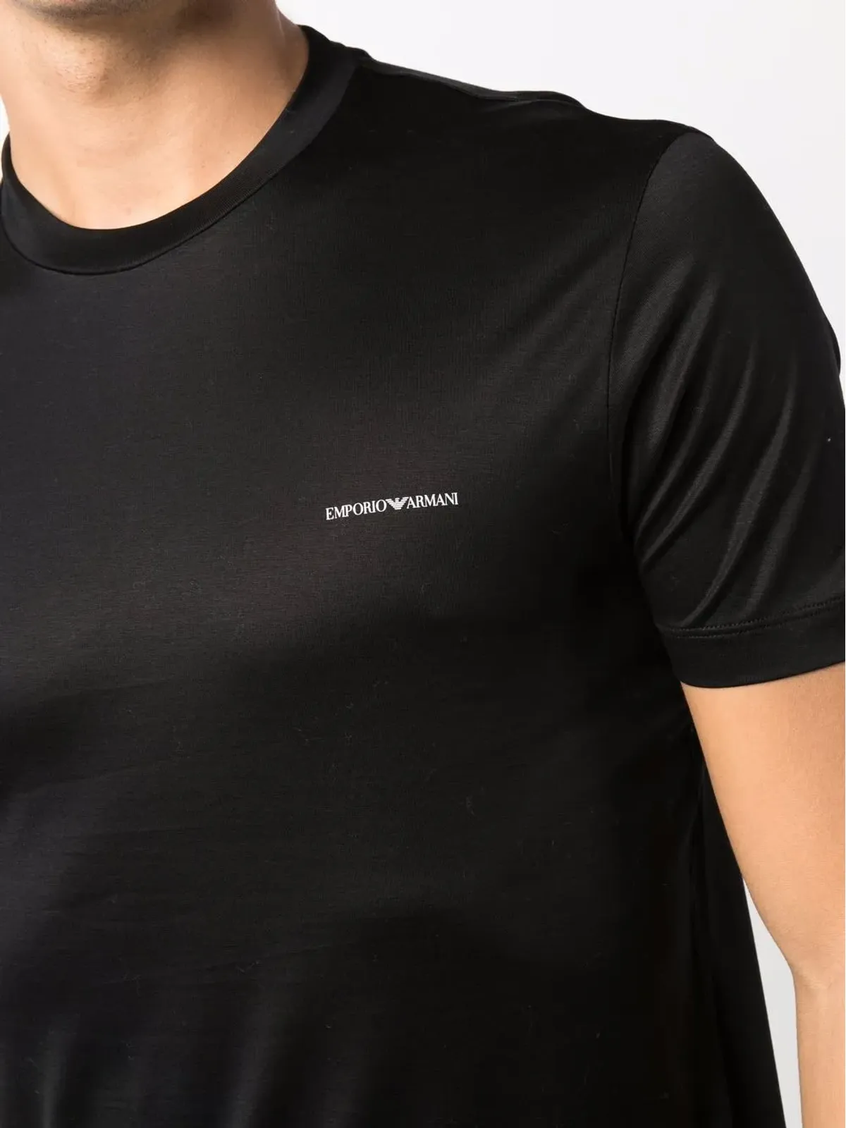 Emporio Armani ロゴプリント クルーネックTシャツ - 画像5