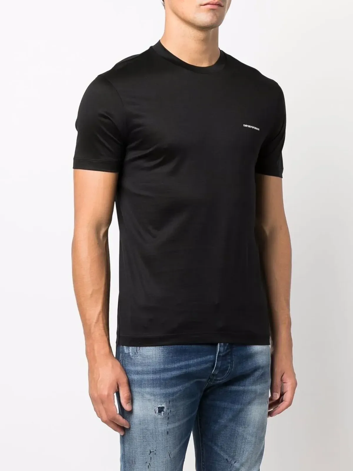 Emporio Armani ロゴプリント クルーネックTシャツ - 画像3