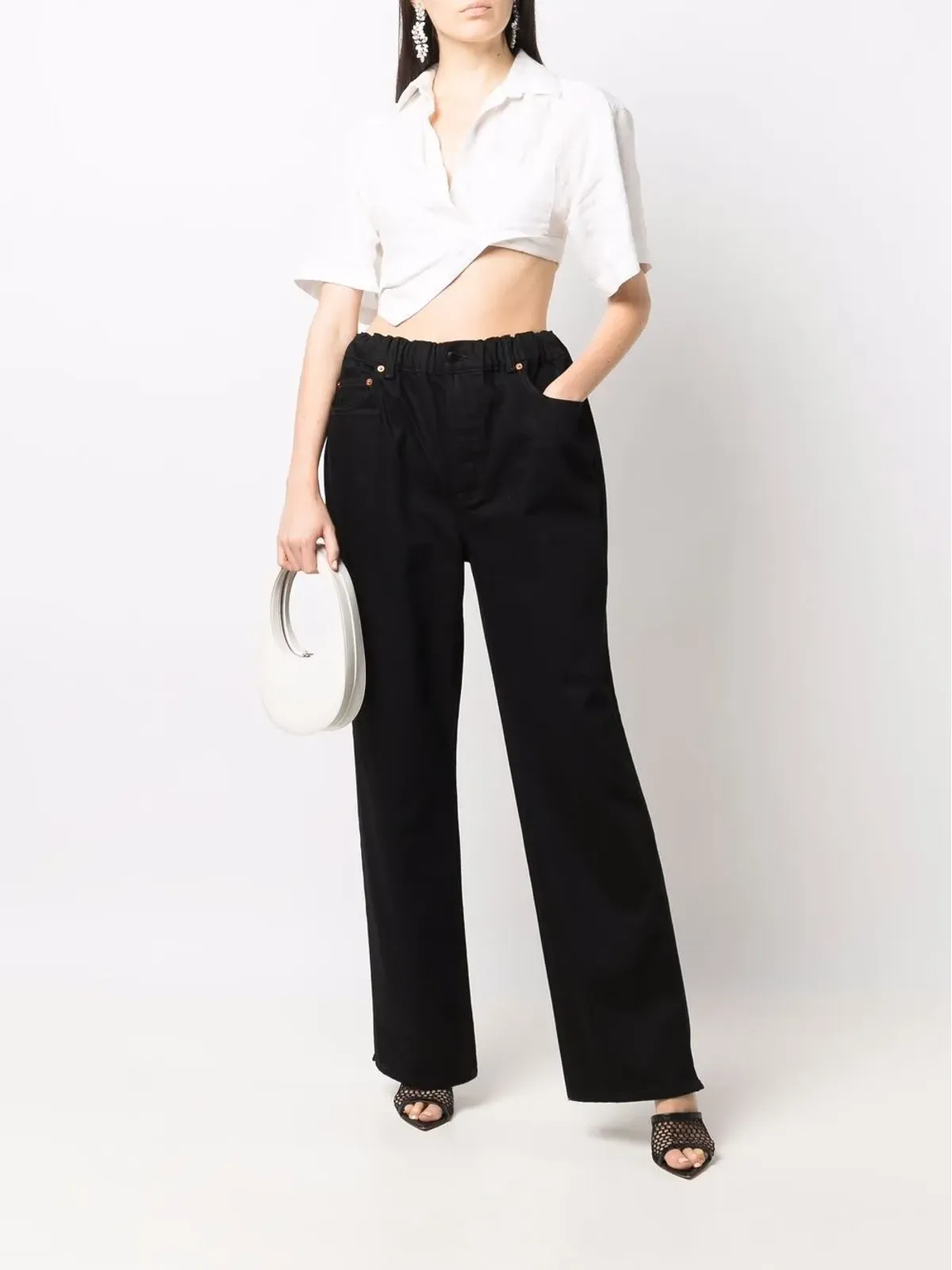 Alexander Wang ルーズフィット ワイドレッグパンツ - 画像2