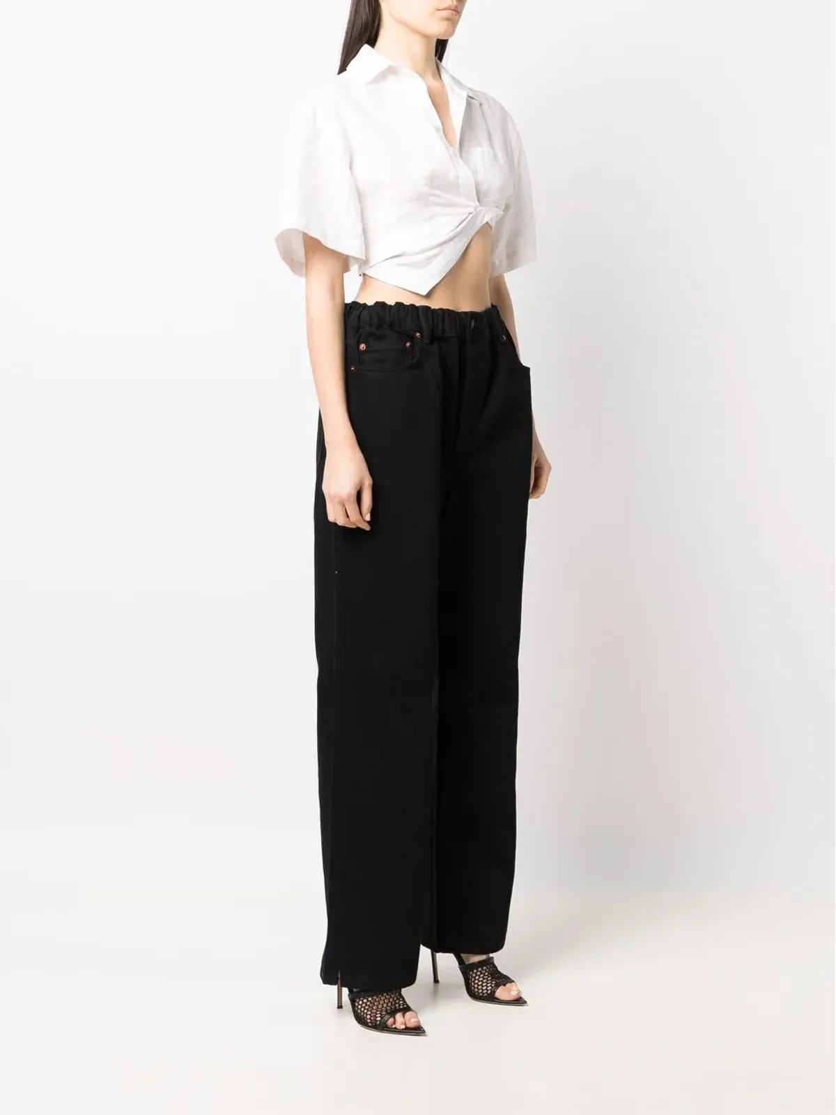 Alexander Wang ルーズフィット ワイドレッグパンツ - 画像3