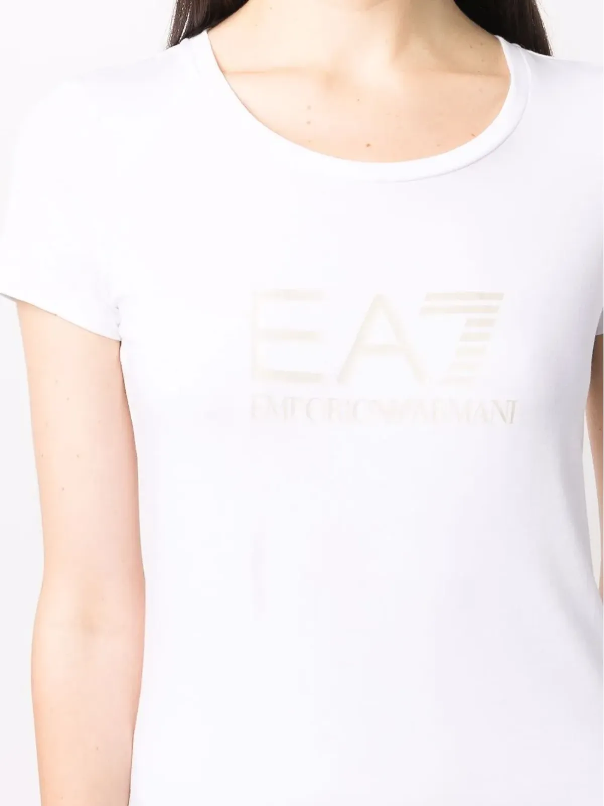 Ea7 Emporio Armani ロゴプリント コットンTシャツ - 画像5