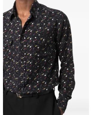Saint Laurent 星柄プレススタッドシャツ - サムネイル5