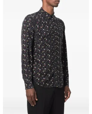 Saint Laurent 星柄プレススタッドシャツ - サムネイル3