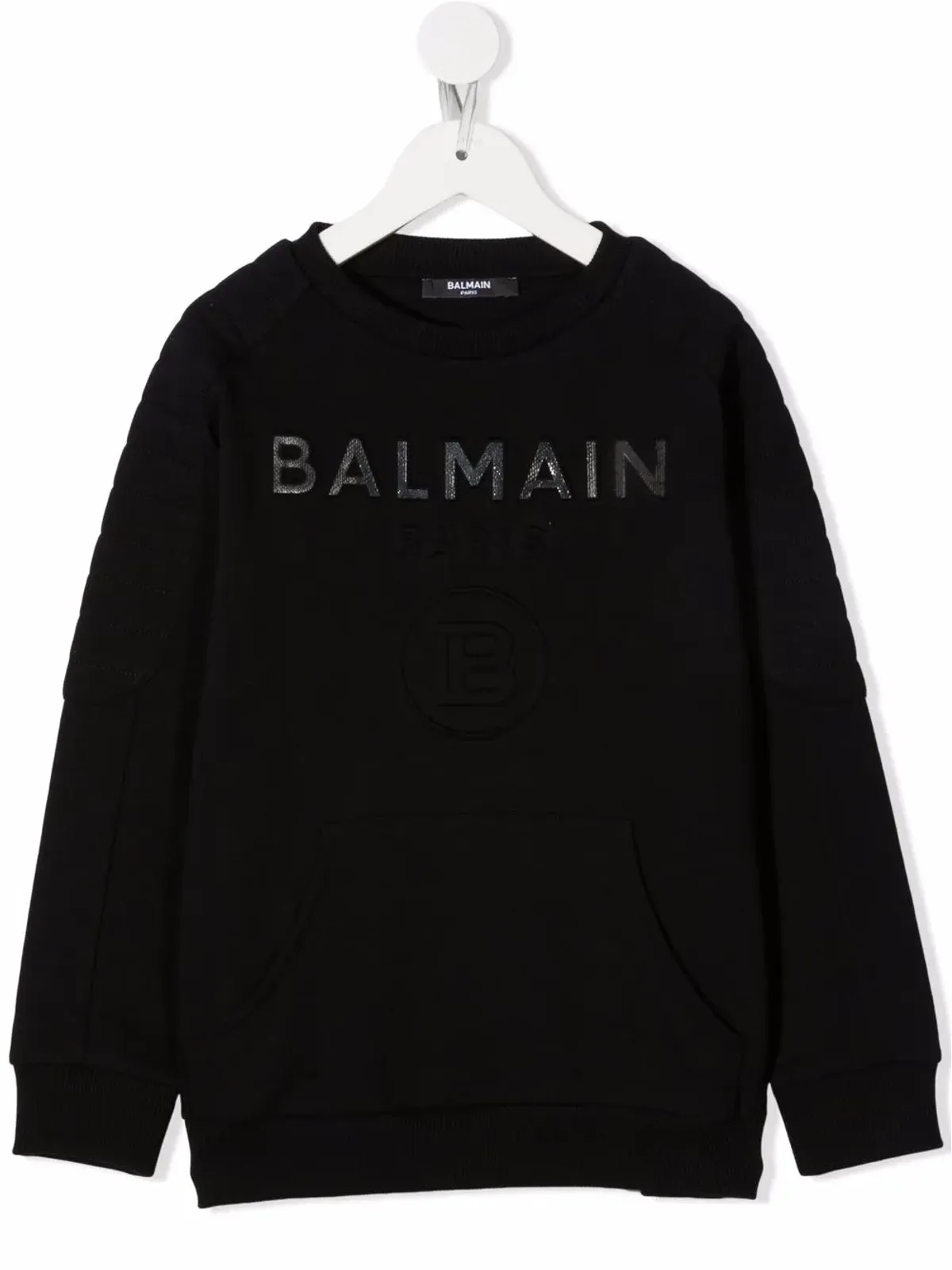 Balmain Kids ロゴ入り コットン スウェットシャツ - 画像1