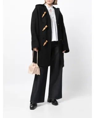 Patou カシミヤ混ウール ダッフルコート（ブラック） - サムネイル2