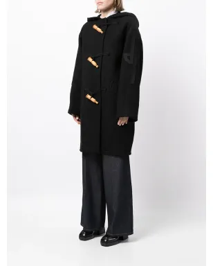 Patou カシミヤ混ウール ダッフルコート（ブラック） - サムネイル3