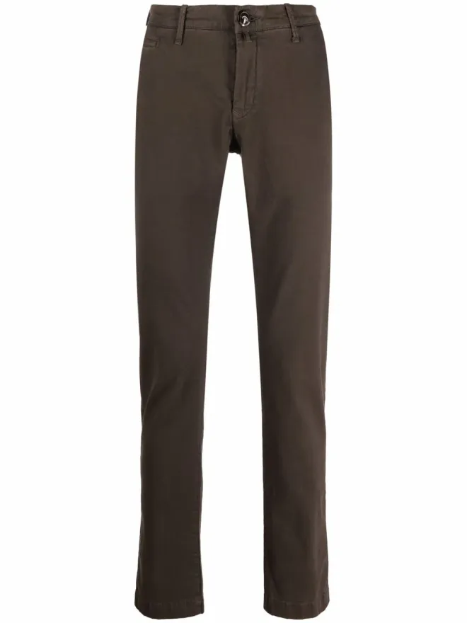 Jacob Cohën Jacob Cohën ストレートレッグパンツ ブラウンの商品画像