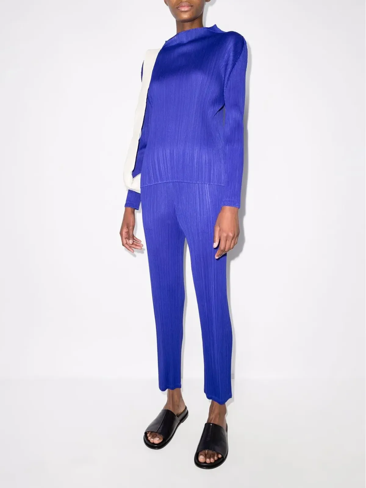 Pleats Please Issey Miyake Monthly Colours January プリーツ風トップ - Blue - 画像5