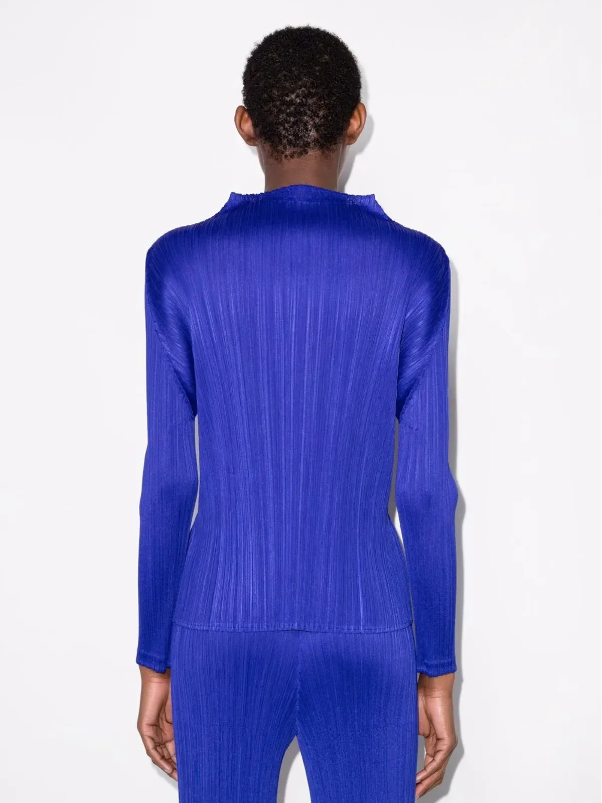 Pleats Please Issey Miyake Monthly Colours January プリーツ風トップ - Blue - 画像3
