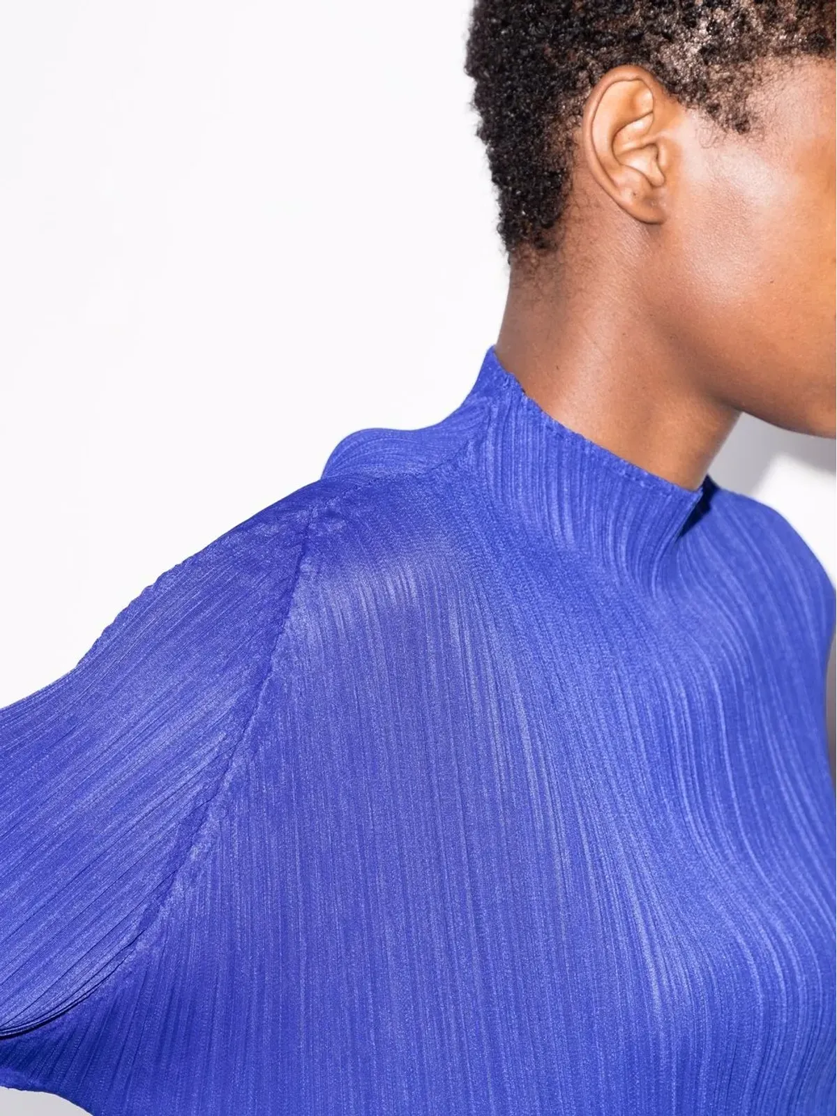 Pleats Please Issey Miyake Monthly Colours January プリーツ風トップ - Blue - 画像4