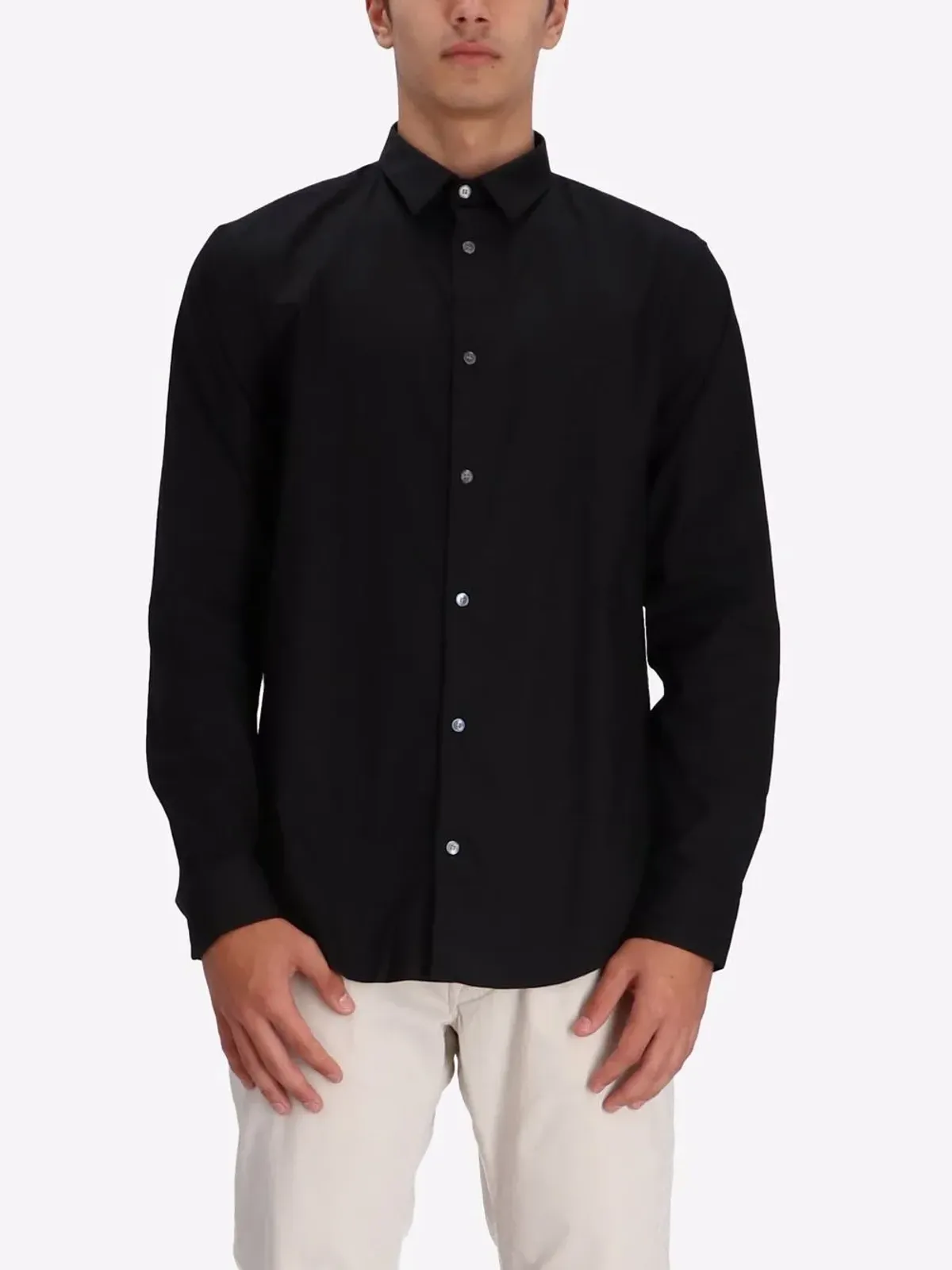 Emporio Armani ストレッチフィット ボタンアップシャツ - 画像3