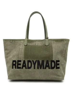 Readymade ロゴプリント ミリタリーキャンバス トートバッグ - サムネイル1