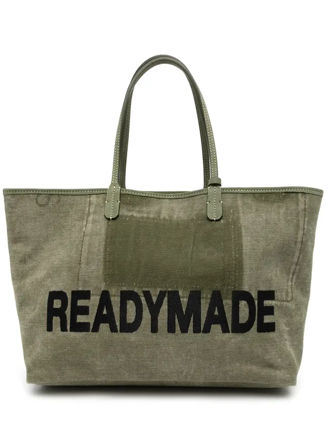 Readymade Readymade ロゴプリント ミリタリーキャンバス トートバッグの商品画像