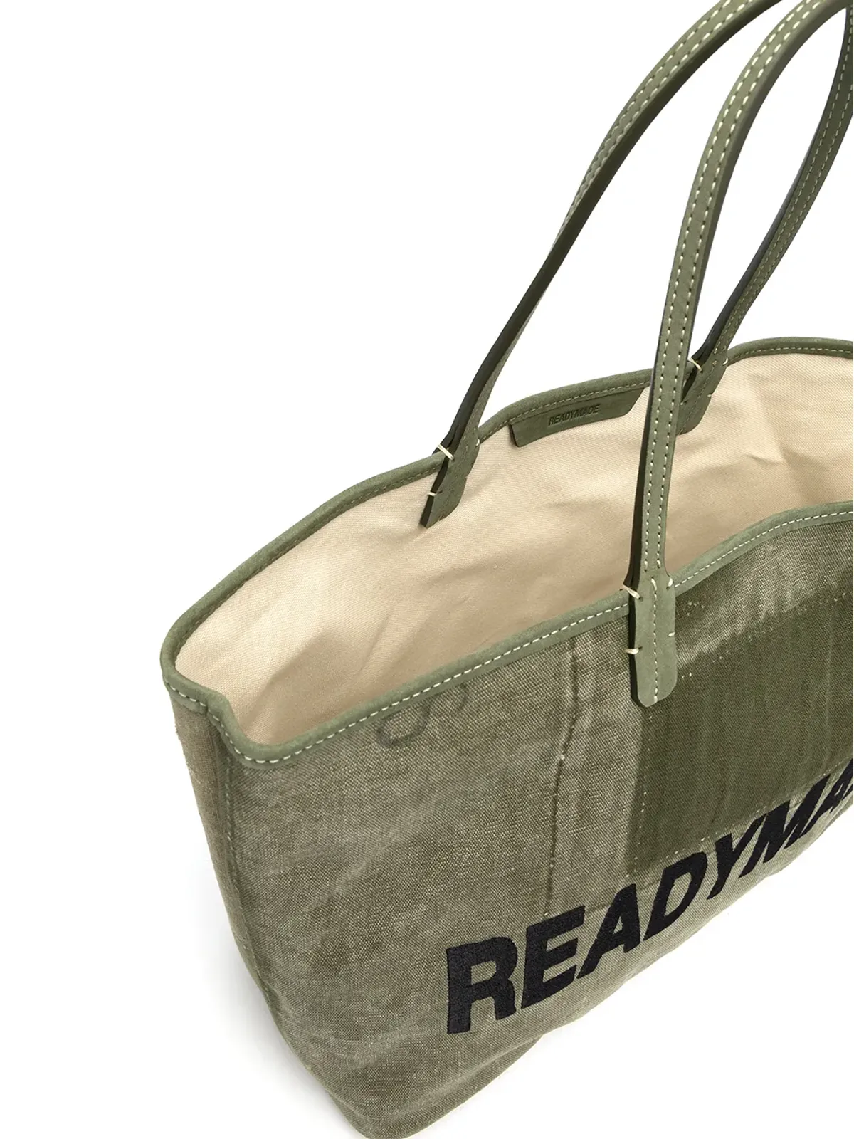 Readymade ロゴプリント ミリタリーキャンバス トートバッグ - 画像5