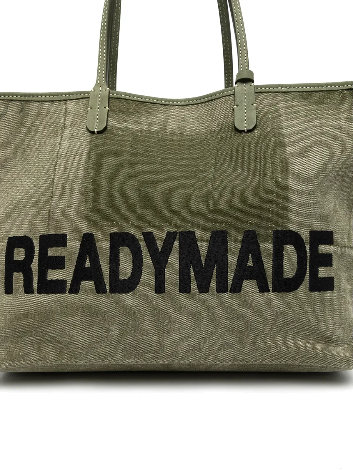 Readymade ロゴプリント ミリタリーキャンバス トートバッグ - 画像4