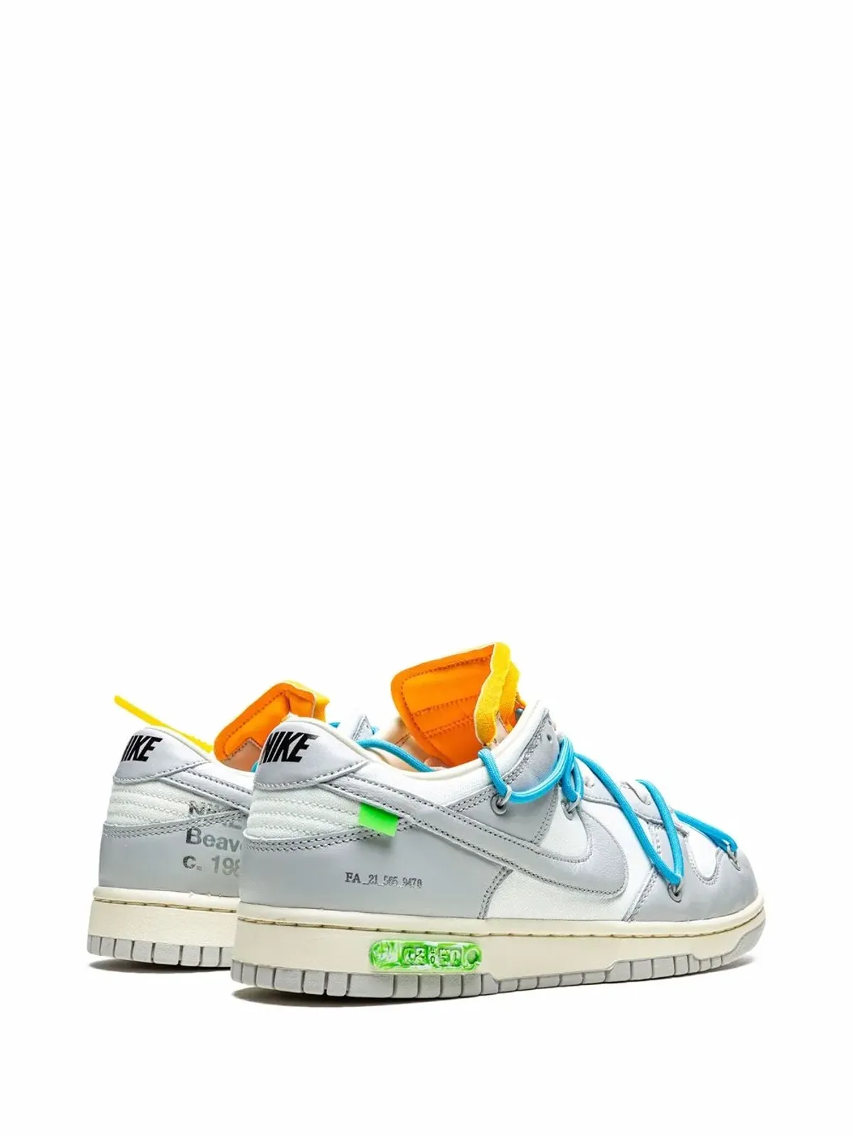 Nike X Off-White ダンク ロー スニーカー Lot 02 - 画像3