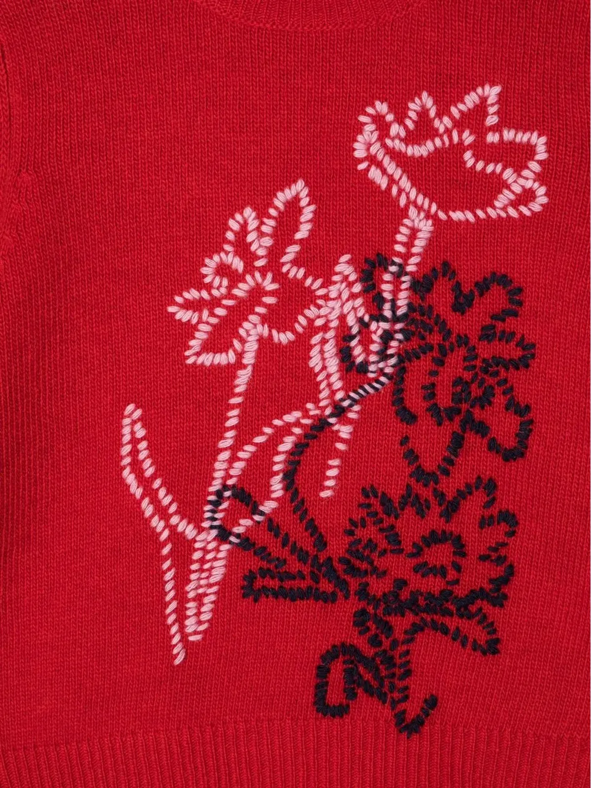 Il Gufo 花柄刺繍入りウールジャンパー - 画像3