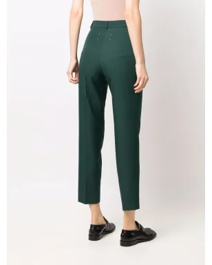 Maison Margiela ハイライズ テーラードパンツ - グリーン - サムネイル4