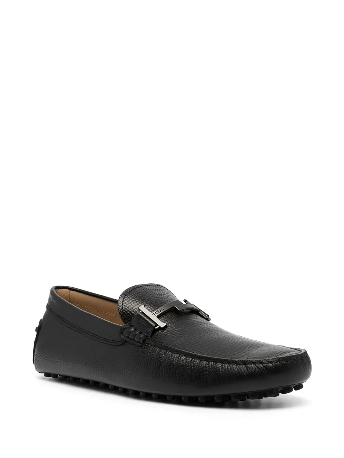 Tod's ゴンミーニ テクスチャード レザー ローファー - 画像2