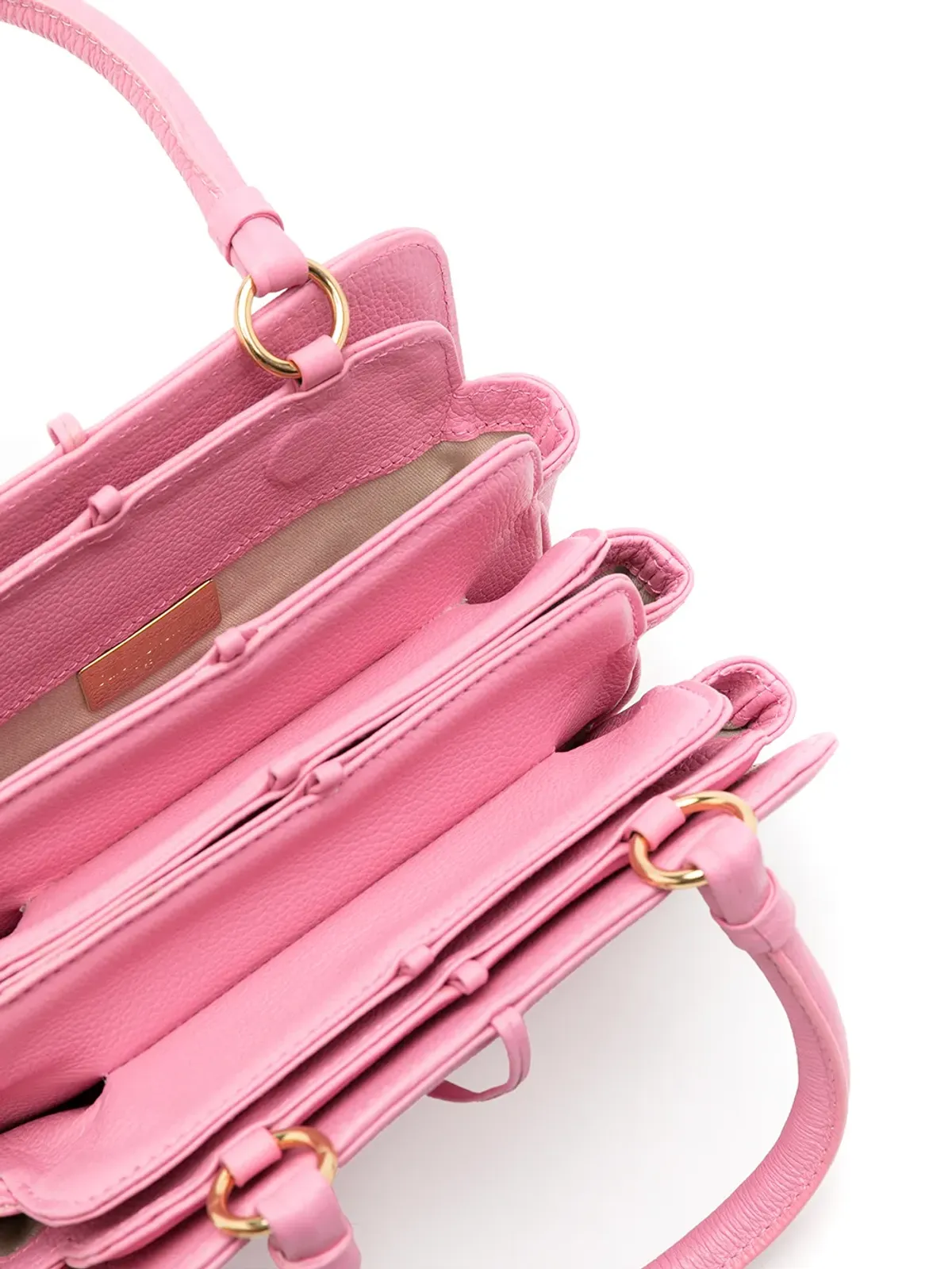 Sarah Chofakian マルチコンパートメント レザー クロスボディバッグ - 画像5