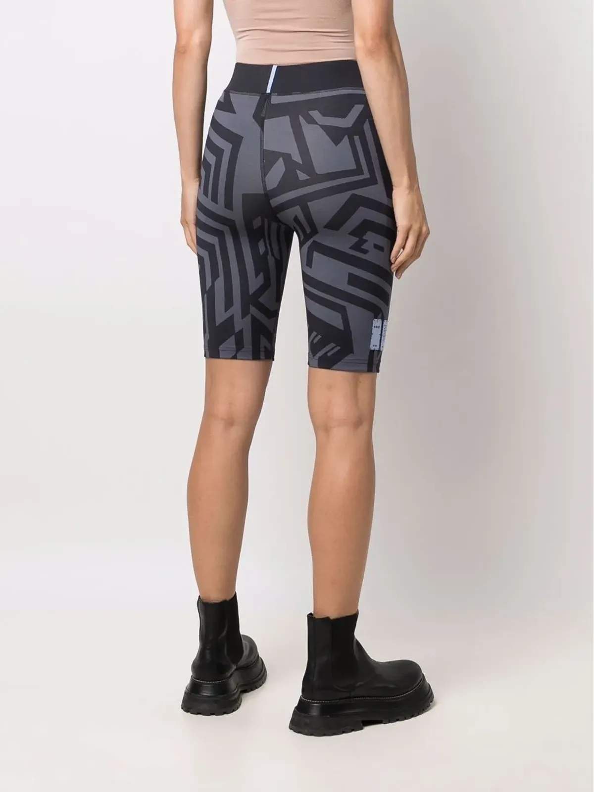 MCQ ストレッチデザイン アブストラクトプリントショーツ - 画像4