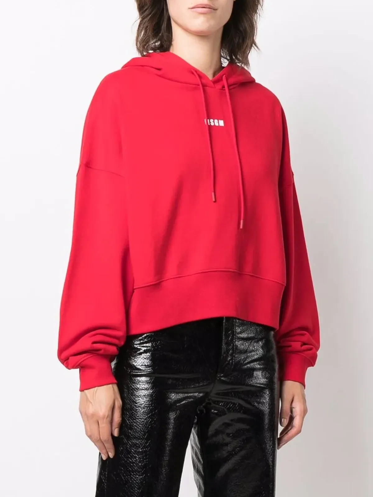 MSGM ロゴプリント オーバーサイズフーディ - 画像3