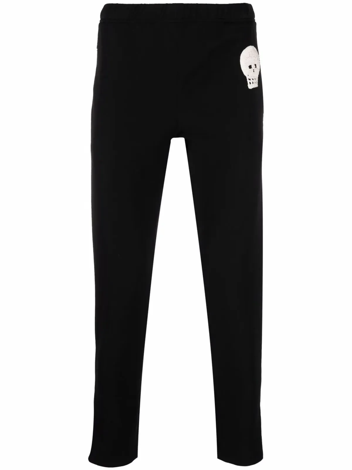 Alexander McQueen スカルパッチ スリムフィット トラックパンツ ブラック - 画像1