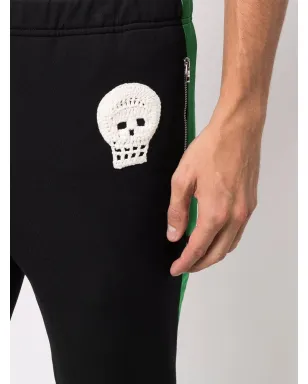 Alexander McQueen スカルパッチ スリムフィット トラックパンツ ブラック - サムネイル5
