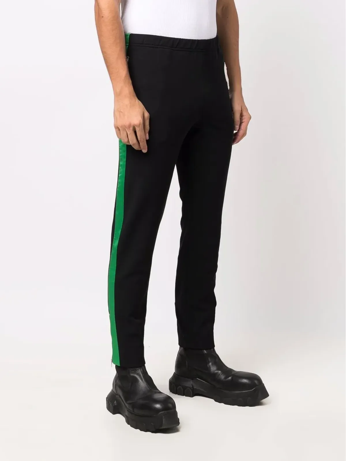 Alexander McQueen スカルパッチ スリムフィット トラックパンツ ブラック - 画像3