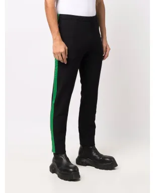 Alexander McQueen スカルパッチ スリムフィット トラックパンツ ブラック - サムネイル3