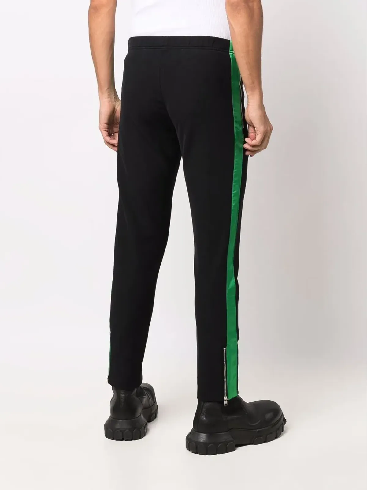 Alexander McQueen スカルパッチ スリムフィット トラックパンツ ブラック - 画像4