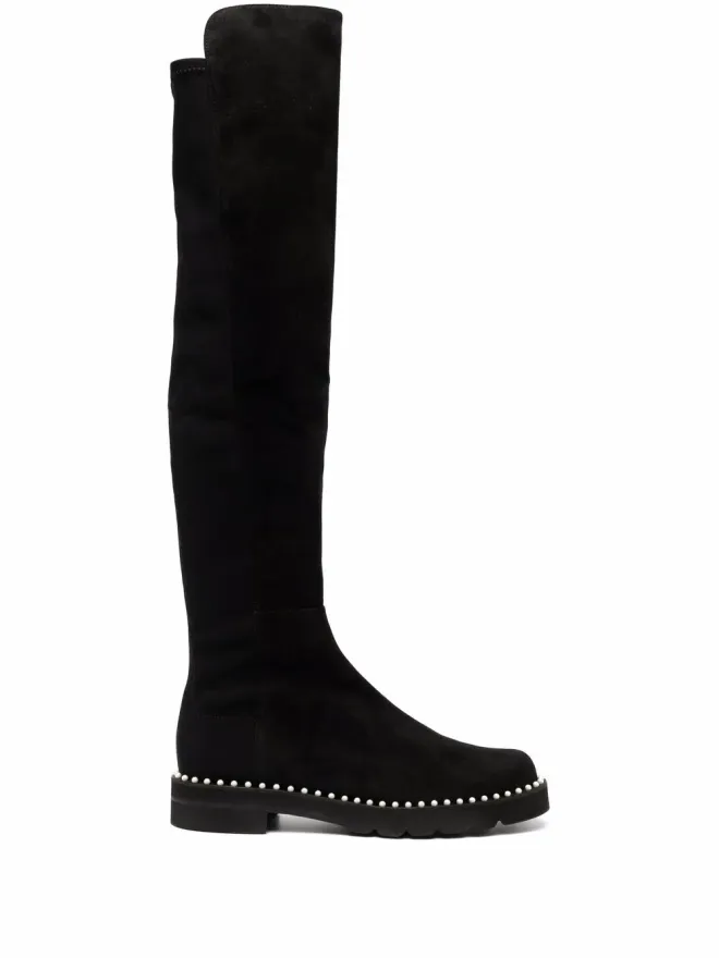 Stuart Weitzman Stuart Weitzman オーバー・ザ・ニー ビーズ刺繍ブーツの商品画像