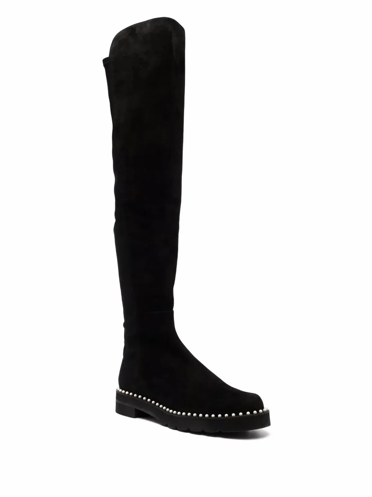 Stuart Weitzman オーバー・ザ・ニー ビーズ刺繍ブーツ - 画像2