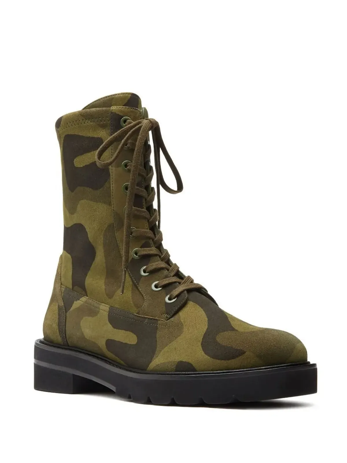 Stuart Weitzman Ande Liftie レースアップ コンバットブーツ - 画像2