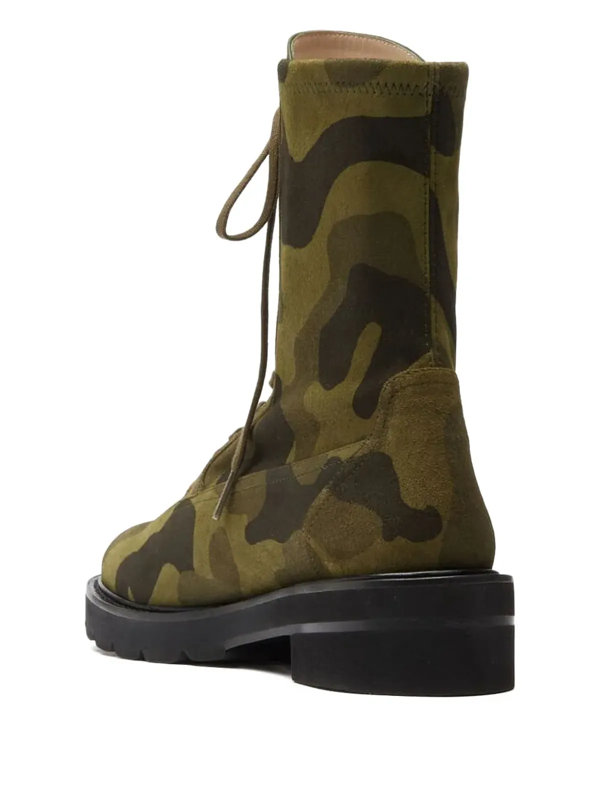 Stuart Weitzman Ande Liftie レースアップ コンバットブーツ - 画像3
