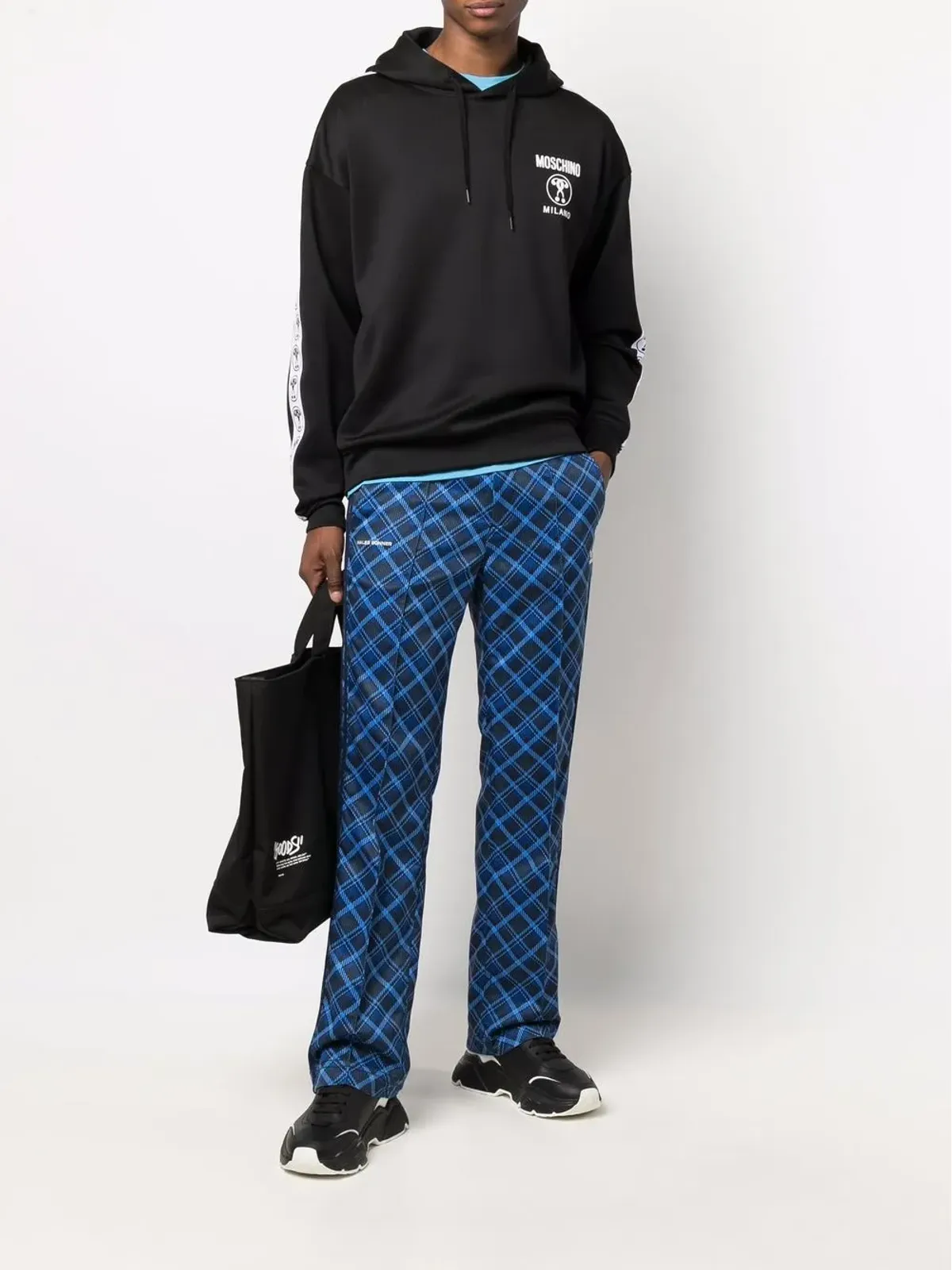 Moschino ロゴテープ フーディ - 画像2