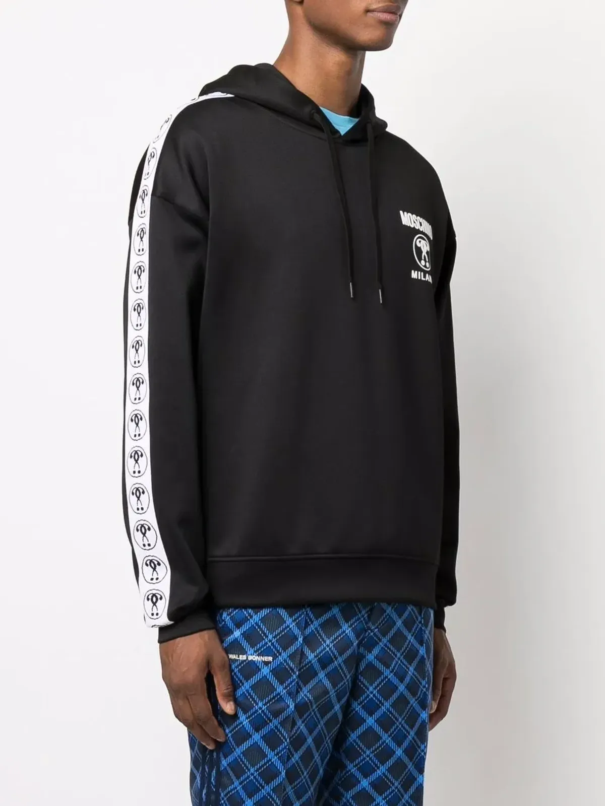 Moschino ロゴテープ フーディ - 画像3