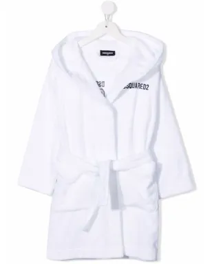 DSQUARED2 KIDS 刺繍アイコン コットン ローブ - サムネイル1
