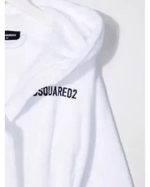 DSQUARED2 KIDS 刺繍アイコン コットン ローブ - サムネイル3