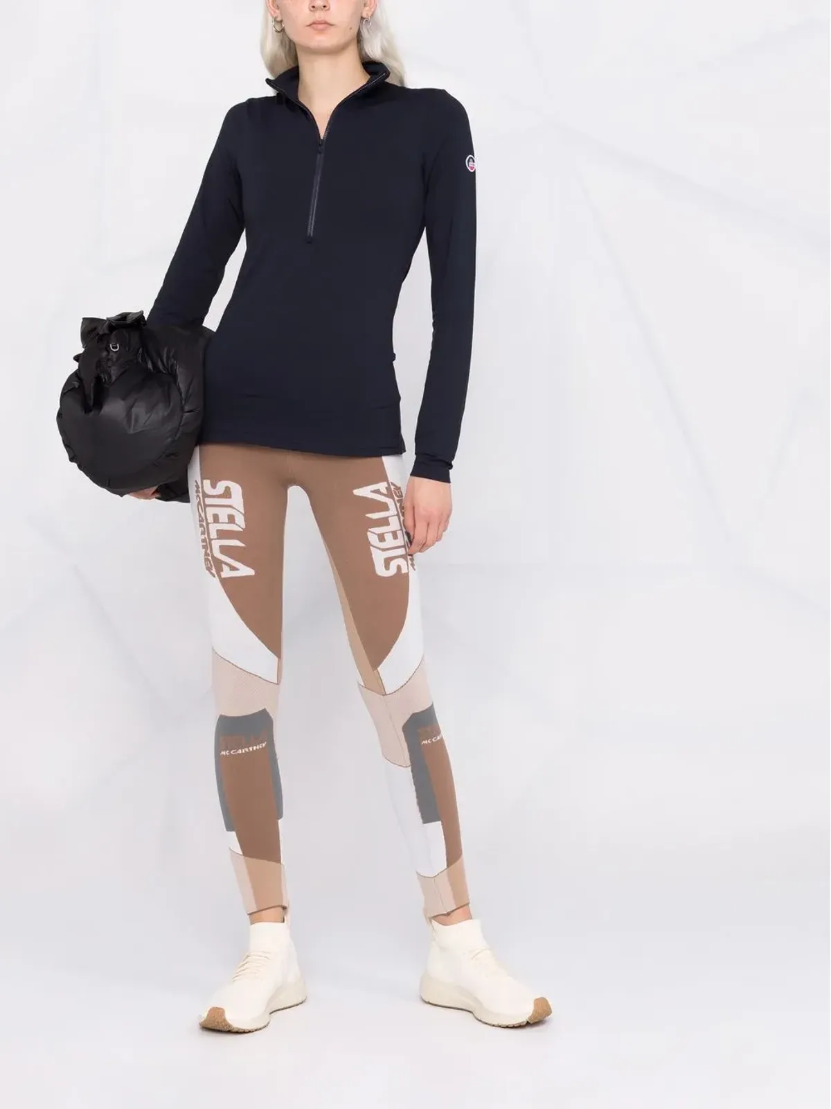 Fusalp ロゴパッチ付きジップファスニングトップ - ブルー - 画像2