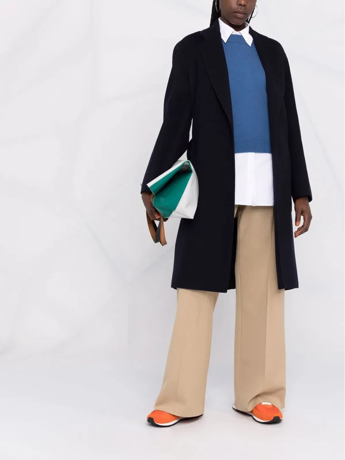 10 CORSO COMO ベルト付きシングルブレストコート - 画像2