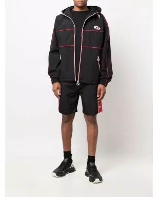 Diesel ツートーン トラックショーツ ブラック - サムネイル2