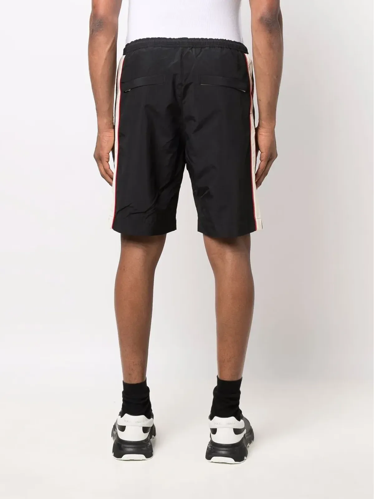 Diesel ツートーン トラックショーツ ブラック - 画像4