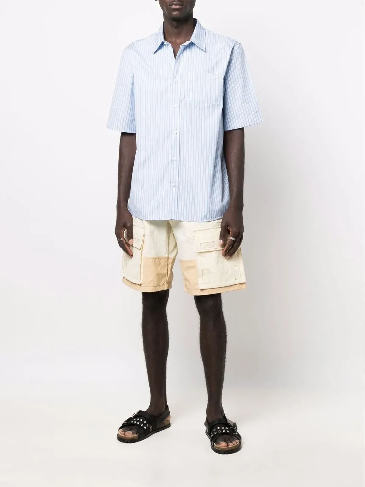 Diesel パネル付きマルチポケットカーゴショorts - 画像2