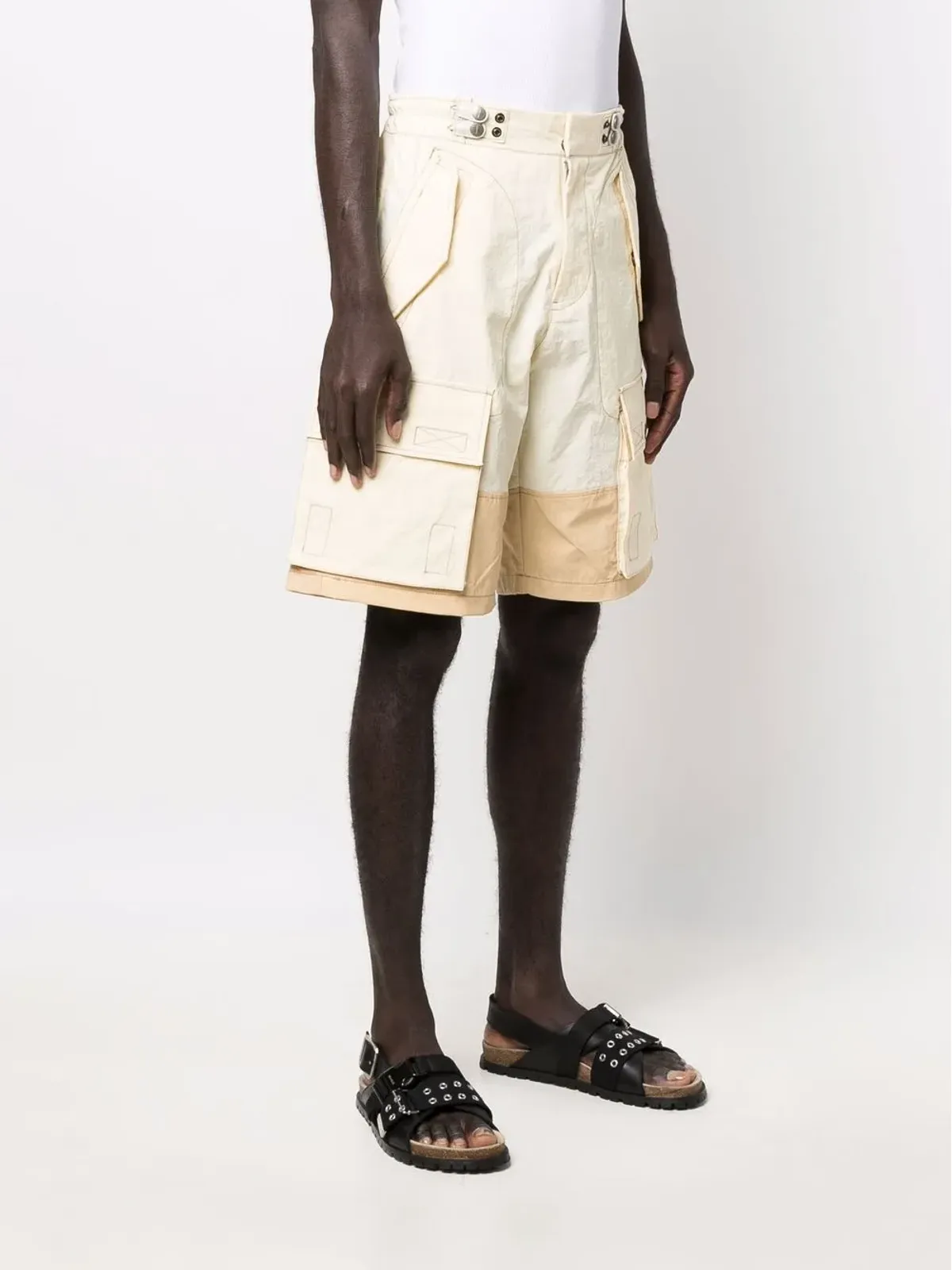 Diesel パネル付きマルチポケットカーゴショorts - 画像3