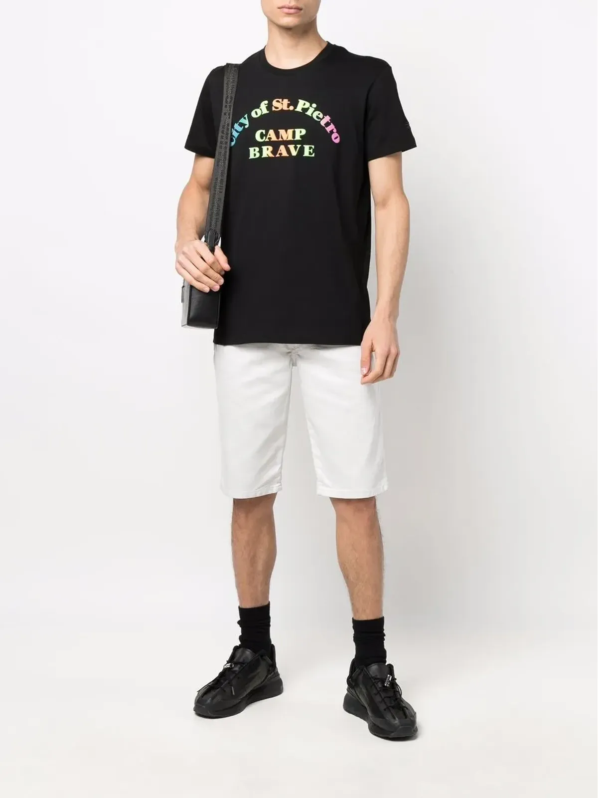 Diesel ドローストリングデニムショートパンツ - 画像2